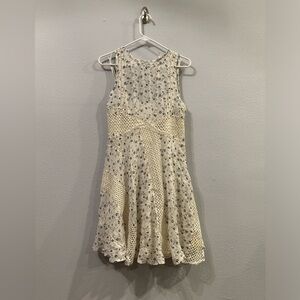 Anthropologie Floral Sleeveless Dress new size 8 with slip
